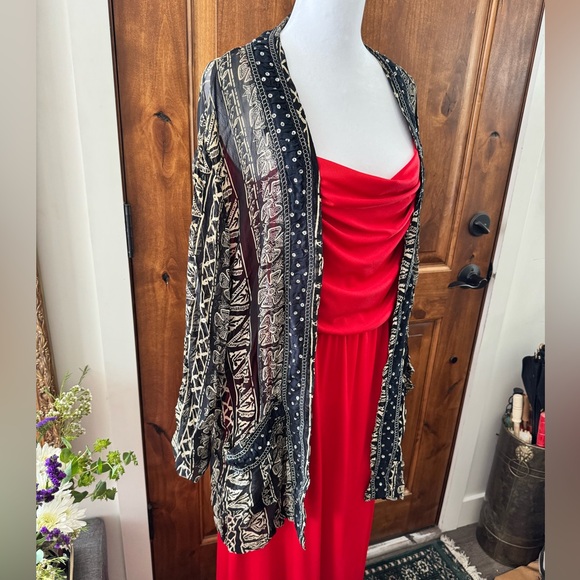 Vintage sheer kimono or cover up. - Picture 2 of 9